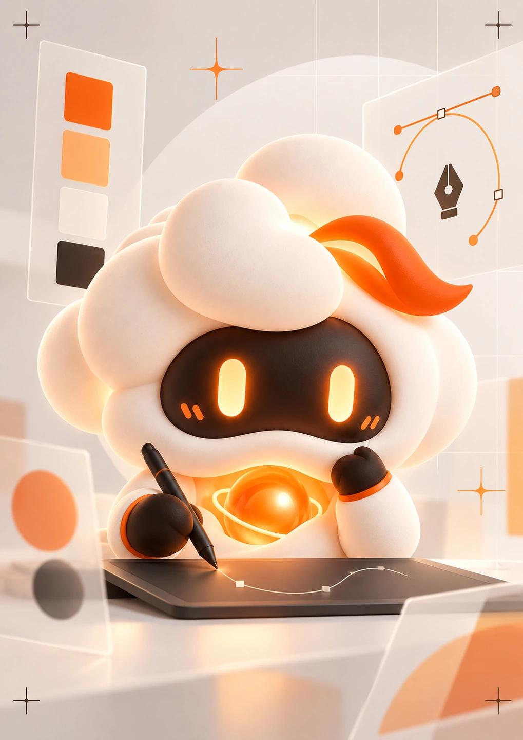 LYNFI 软件与系统开发主题视觉,表达业务应用、AI 与现有系统的连接